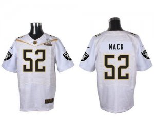 2016 Pro Bowl Nike Oakland Raiders #52 Khalil Mack white jerseys(Elite)