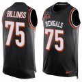 Mens Nike Cincinnati Bengals #75 Andrew Billings Limited Black Player Name & Number Tank Top NFL Jersey