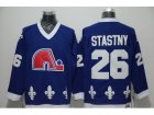 NHL quebec nordiques #26 Peter Stastny blue Throwback jerseys