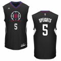 Mens Adidas Los Angeles Clippers #5 Marreese Speights Authentic Black Alternate NBA Jersey