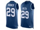 Mens Nike Indianapolis Colts #29 Malik Hooker Limited Royal Blue Player Name & Number Tank Top NFL Jersey