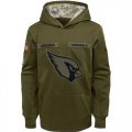 Arizona Cardinals Nike Youth Salute to Service Pullover Performance Hoodie Green