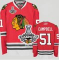 nhl jerseys chicago blackhawks #51 brian campbell red[2013 Stanley cup champions]