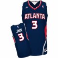 Mens Adidas Atlanta Hawks #3 Jarrett Jack Swingman Navy Blue Road NBA Jersey