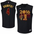 Men Adidas Cleveland Cavaliers #4 Iman Shumpert Authentic Black 2016 Finals Champions NBA Jersey