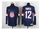 nhl jerseys USA #12 hayes blue(2014 world championship)