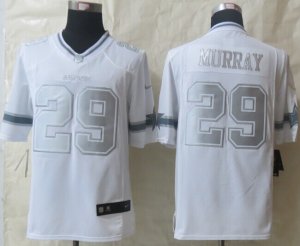 Nike Dallas Cowboys #29 DeMarco Murray Platinum White Jerseys(Game)