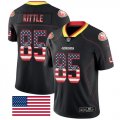 Nike 49ers #85 George Kittle Black USA Flash Fashion Limited Jersey
