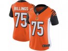Women Nike Cincinnati Bengals #75 Andrew Billings Vapor Untouchable Limited Orange Alternate NFL Jersey
