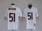 nfl chicago bears #51 butkus m&n white(small number)