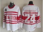 nhl Detroit Red Wings #24 Authentic 75TH ccm Jersey White