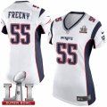 Womens Nike New England Patriots #55 Jonathan Freeny Elite White Super Bowl LI 51 NFL Jersey