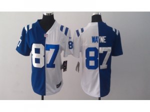 Nike Women Indianapolis Colts #87 Reggie Wayne white-blue jerseys[Elite split]