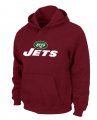 New York Jets Authentic Logo Pullover Hoodie RED
