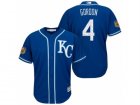 Mens Kansas City Royals #4 Alex Gordon 2017 Spring Training Cool Base Stitched MLB Jersey