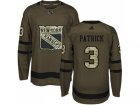 Adidas New York Rangers #3 James Patrick Green Salute to Service Stitched NHL Jersey