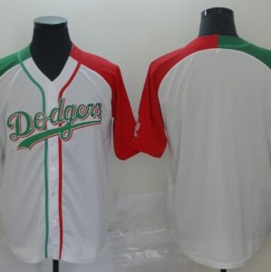 Dodgers Blank White Mexican Heritage Culture Night Jersey Mexico