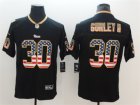 Nike Rams #30 Todd Gurley II Black USA Flag Fashion Color Rush Limited Jersey
