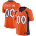 Mens Nike Denver Broncos Customized Orange Team Color Vapor Untouchable Limited Player NFL Jersey