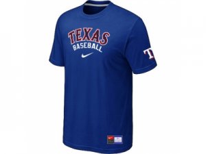 Texas Rangers Blue Nike Short Sleeve Practice T-Shirt
