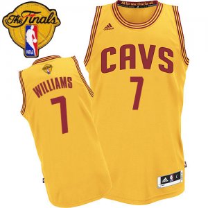Men\'s Adidas Cleveland Cavaliers #7 Mo Williams Swingman Gold Alternate 2016 The Finals Patch NBA Jersey