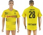 2017-18 Dortmund 28 GINTER Home Thailand Soccer Jersey