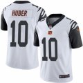 Mens Nike Cincinnati Bengals #10 Kevin Huber Limited White Rush NFL Jersey