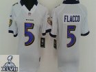 2013 Super Bowl XLVII Women NEW NFL Baltimore Ravens #5 Flacco White (women new jerseys)
