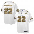 Youth Nike Denver Broncos #22 C.J. Anderson White NFL Pro Line Super Bowl 50 Fashion Jersey