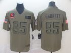 Nike Browns #95 Myles Garrett 2019 Olive Salute To Service Limited Jersey