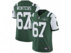 Mens Nike New York Jets #67 Brian Winters Vapor Untouchable Limited Green Team Color NFL Jersey