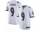 Mens Nike Baltimore Ravens #9 Justin Tucker Vapor Untouchable Limited White NFL Jersey