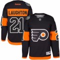 Mens Reebok Philadelphia Flyers #21 Scott Laughton Authentic Black 2017 Stadium Series NHL Jersey