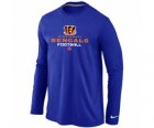 Nike Cincinnati Bengals Critical Victory Long Sleeve T-Shirt Blue