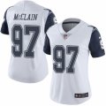 Women's Nike Dallas Cowboys #97 Terrell McClain Limited White Rush NFL Jersey