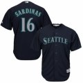 Mens Majestic Seattle Mariners #16 Luis Sardinas Replica Navy Blue Alternate 2 Cool Base MLB Jersey