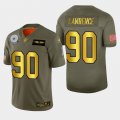 Nike Cowboys #90 Demarcus Lawrence 2019 Olive Gold Salute To Service 100th Season