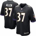 Mens Nike Baltimore Ravens #37 Javorius Allen Game Black Alternate NFL Jersey