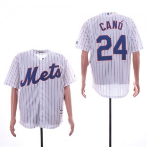 Mets #24 Robinson Cano White Cool Base Jersey