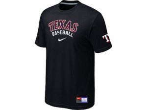 Texas Rangers Black Nike Short Sleeve Practice T-Shirt