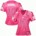 Women New York Giants #10 Manning Sweetheart 2012 Super Bowl XLVI Pink