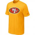 Nike San Francisco 49ers Sideline Legend Authentic Logo T-Shirt Yellow