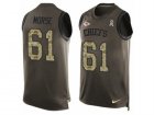 Nike Kansas City Chiefs #61 Mitch Morse Limited Green Salute to Service Tank Top NFL Jersey