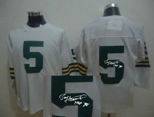Green Bay Packers 5# White throwback Jersey(Signed Elite)
