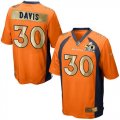 Nike Denver Broncos #30 Terrell Davis Orange Team Color Men Stitched NFL Game Super Bowl 50 Collection Jersey