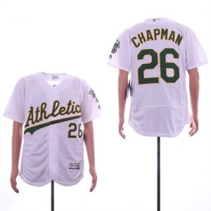Athletics #26 Matt Chapman White Flexbase Jersey