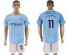 2017-18 Manchester City 11 KOLAROV Home Soccer Jersey