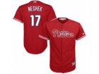 Philadelphia Phillies #17 Pat Neshek Replica Red Alternate Cool Base MLB Jersey