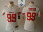 2013 Super Bowl XLVII Women NEW NFL san francisco 49ers #99 smith white(new limited)
