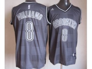 nba new jersey nets #8 williams grey[2012 limited]